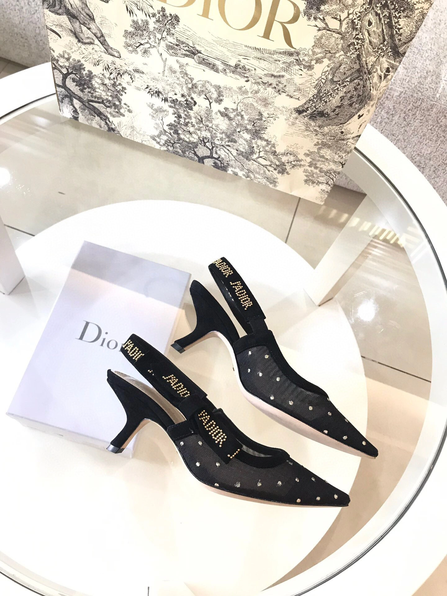 coco-- embroidery Heel height 1  6.5  9.5 slingback item : B-X024B25138